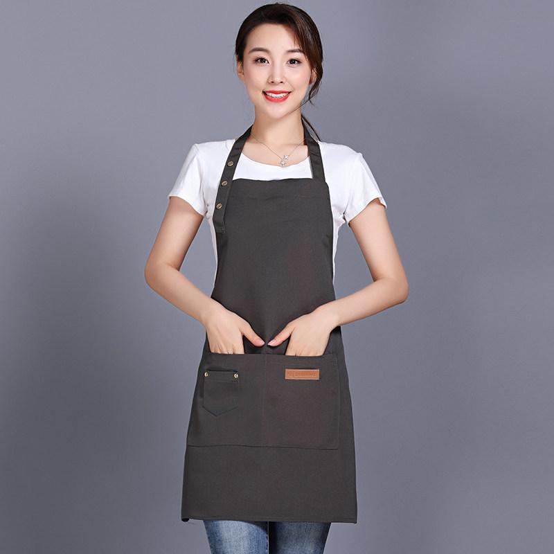 Tablier de taille en toile imperméable avec logo imprimé pour techniciens de salon et fleuristes