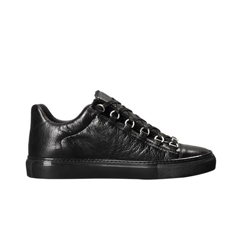 LUXSOLE High Quality Men Fashion Black White Leather Paint Splatter Low Top Casual Shoes Unisex Luxury Brand Spring Autumn Flat Shoes