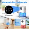 Compact Home Dehumidifier Dryer Portable Quiet Moisture Absorber Odor Mold Control for Bedroom Living Room Kitchen Closet