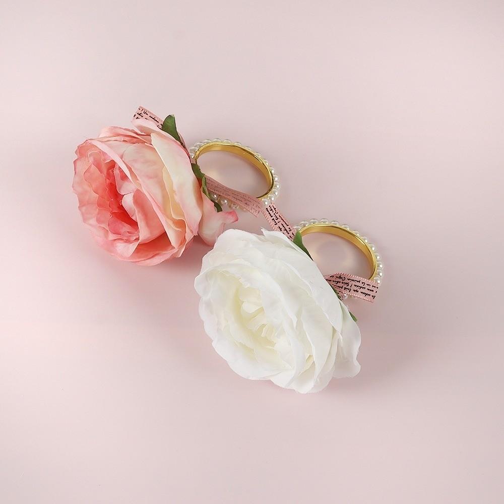 Zinc Zinc Alloy Electroplated Western-style Napkin Buckle Elegant Forest Style Napkin Ring  Valentine's Day