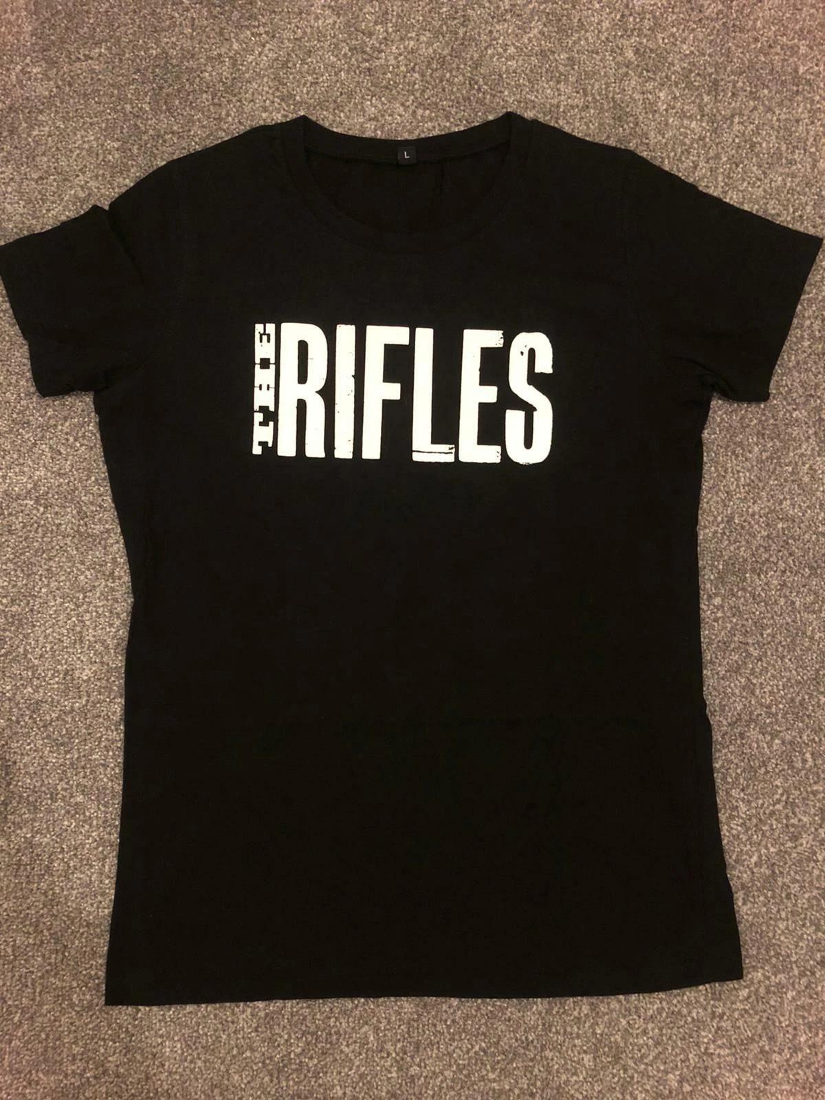 

Womens T-shirt The Rifles Logo Black XL