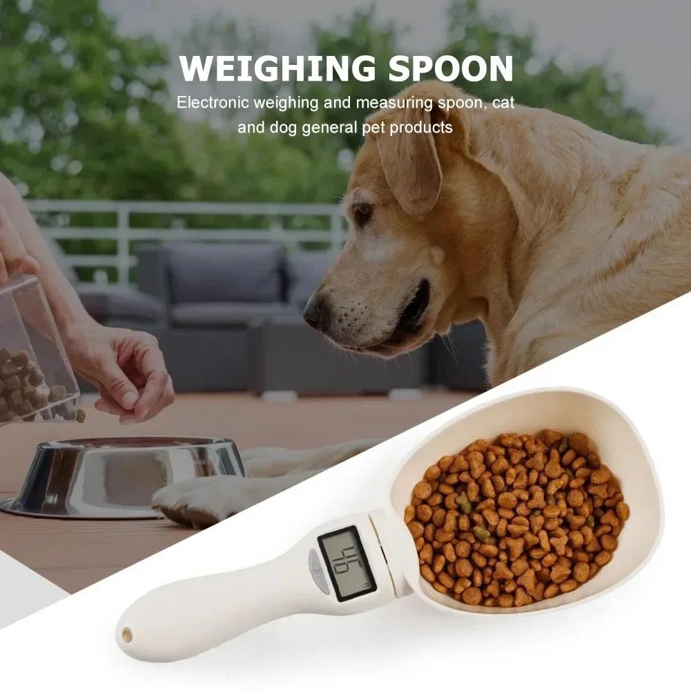 Hot Pet Food Measuring Spoon with Precision Scale Accurate Graduated Scoop Clear Markings for Cat Dog Food Litter Feeding Tool
