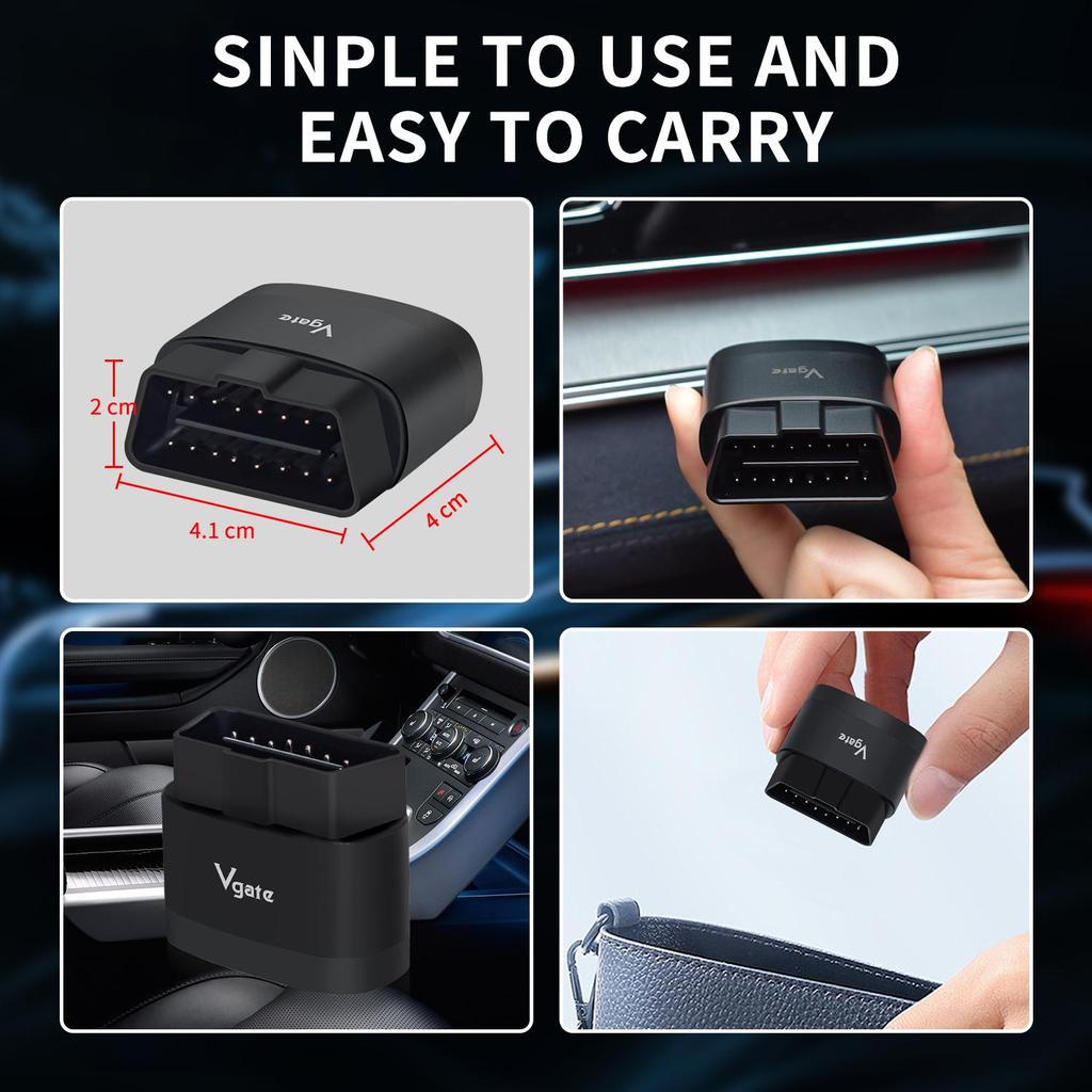 Vgate ICar Pro 2S ELM327 Bluetooth 5.3 V2.3 Car OBD Scanner Upgraded EV Auto Diagnostic Tool BimmerCode for IOS Android PC