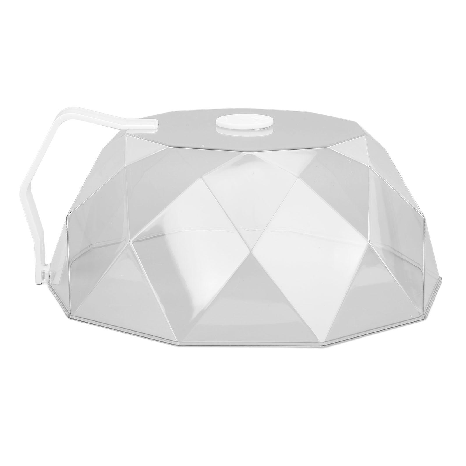 

Microwave Food Cover Oil Proof High Temperature Resistant Multifunctional Microwave Anti Splatter Lid with Handle белый
