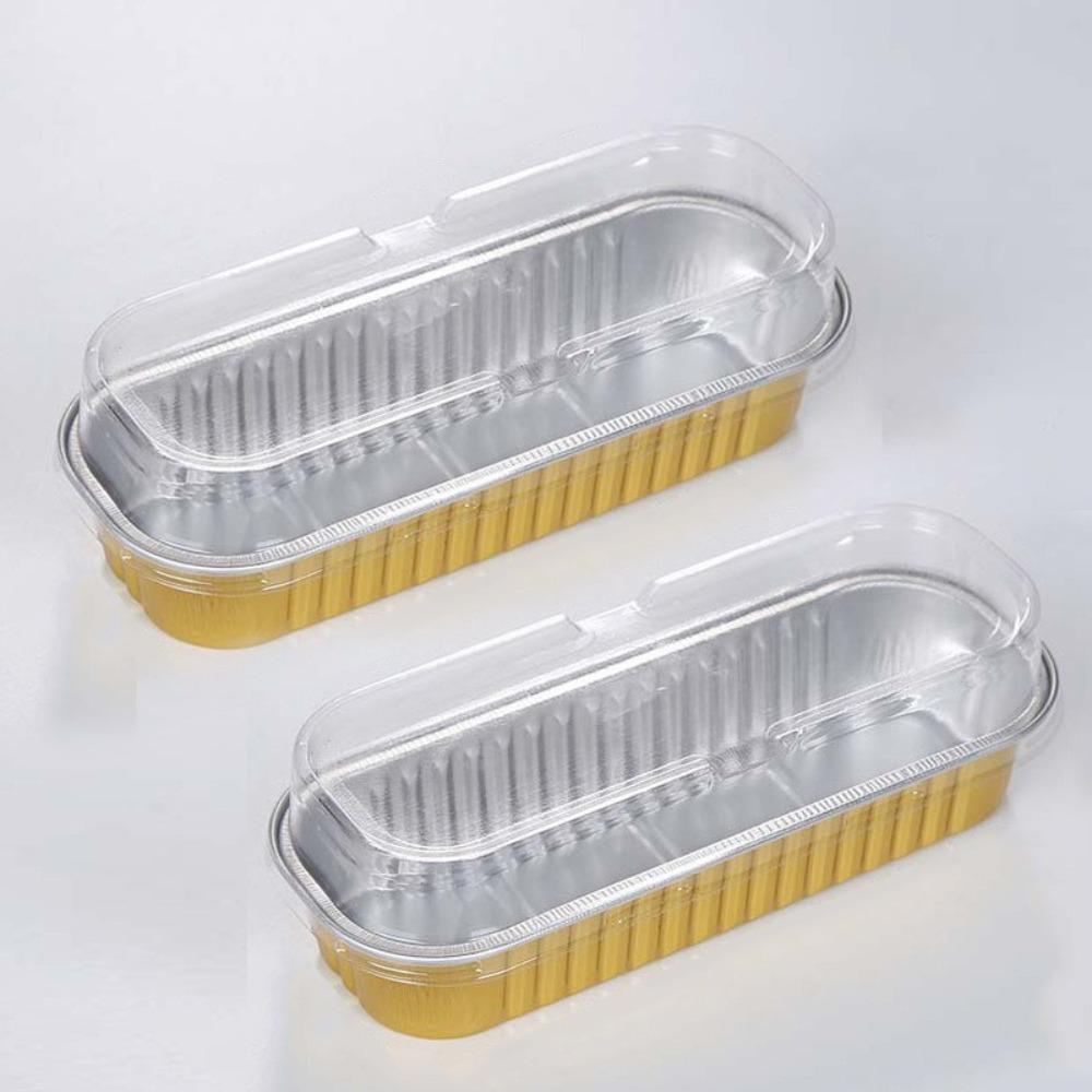 10pcs Thickened Rectangle Muffin Cupcake Party Tray Brown Letters Baking Cup Case Cupcake Liner Party