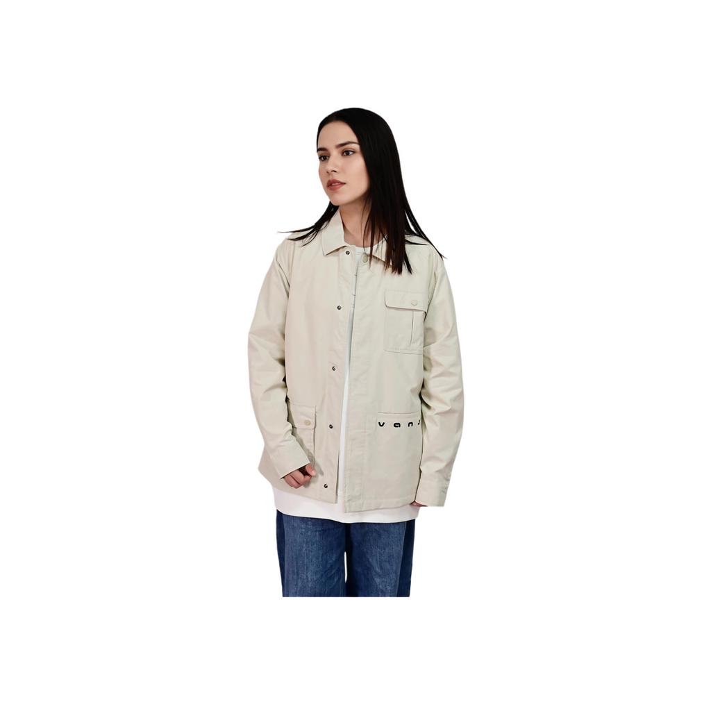 Vans SS24 Polo Collar Multi-Pocket Work Jacket Men Jackets Off-White VN000GNP2N1