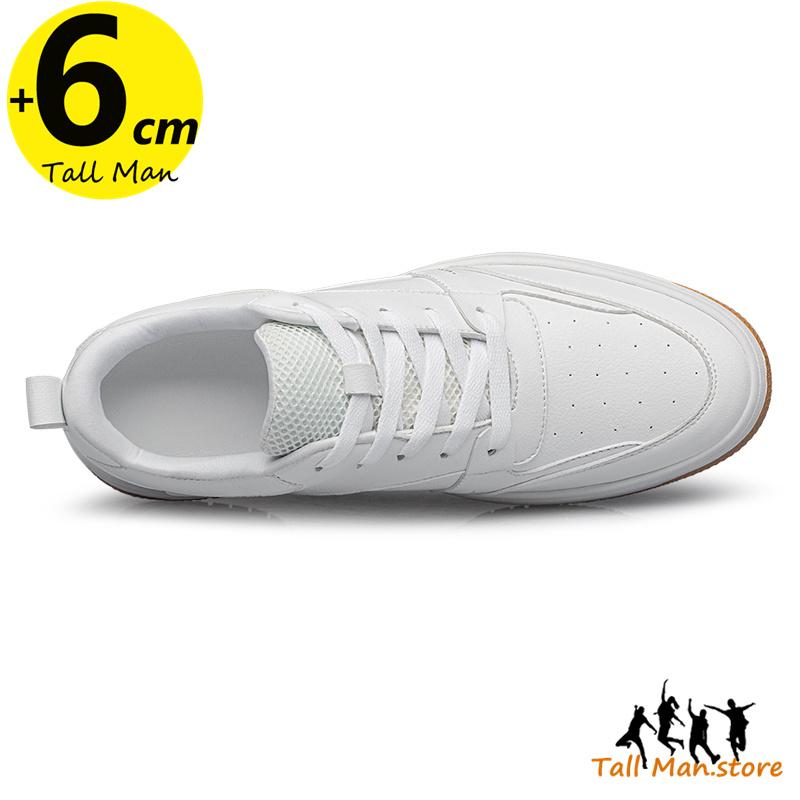 Men Lift Sneakers Elevator Shoes Sports  Height Increase Insole 6Cm Man