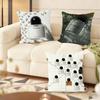 B-B-Byredo Perfume Cushion Cover Silky Short Plush Home Sofa Cushion Cover - Invisible Zipper Home Decoration