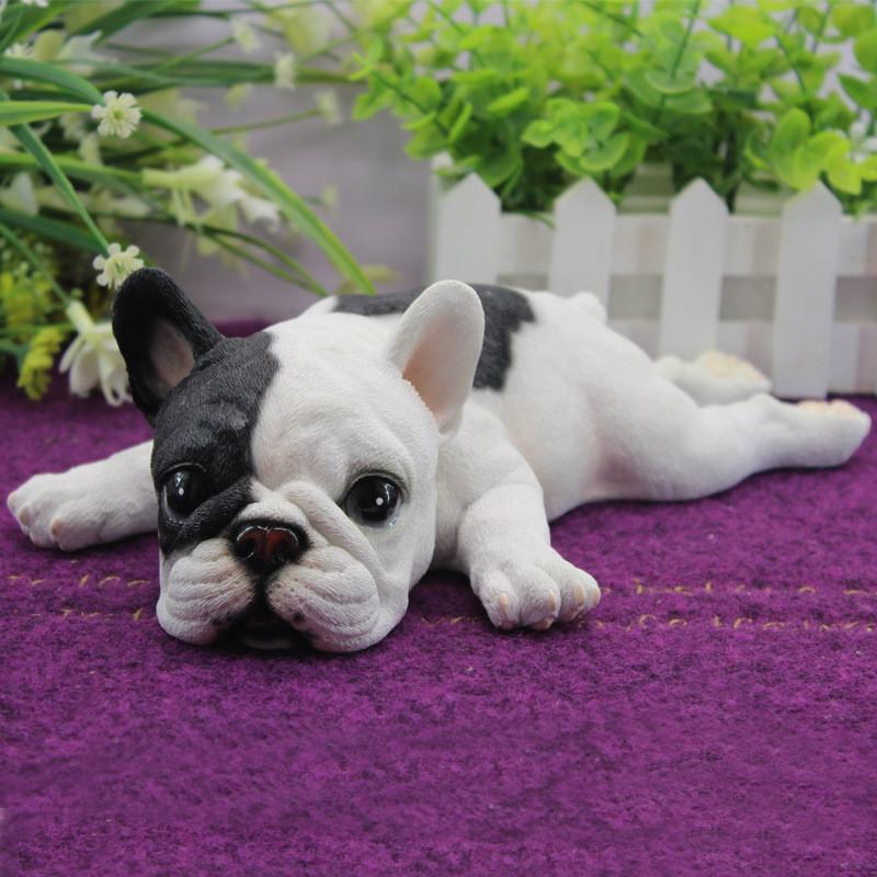 Simulated Bulldog French Model Tabletop Figurine Micro Decoration Landscape
