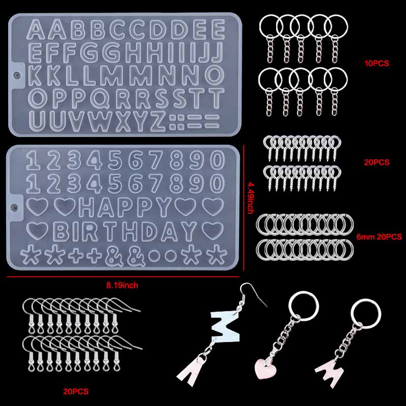 Transparent Epoxy Resin Molds Set Silicone Molds For Epoxy Resin Kit Silicone Moule For Jewelry Making DIY Craft Art Supplies