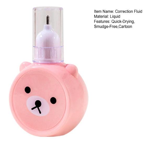 Correction Pen with Fast-Drying White-Out Large Capacity  Exam Correction Fluid for Students Office Smooth Coverage Smudge-Free School Supplies
