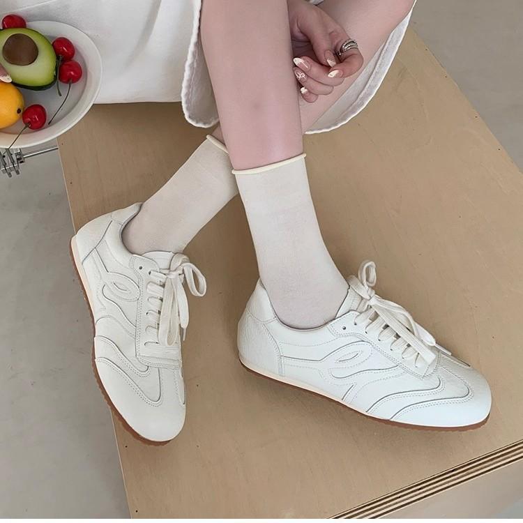 Retro Little White Shoes Women's 2025 New Summer Versatile Soft-soled Agande Training Shoes Non-slip Casual Sports Shoes