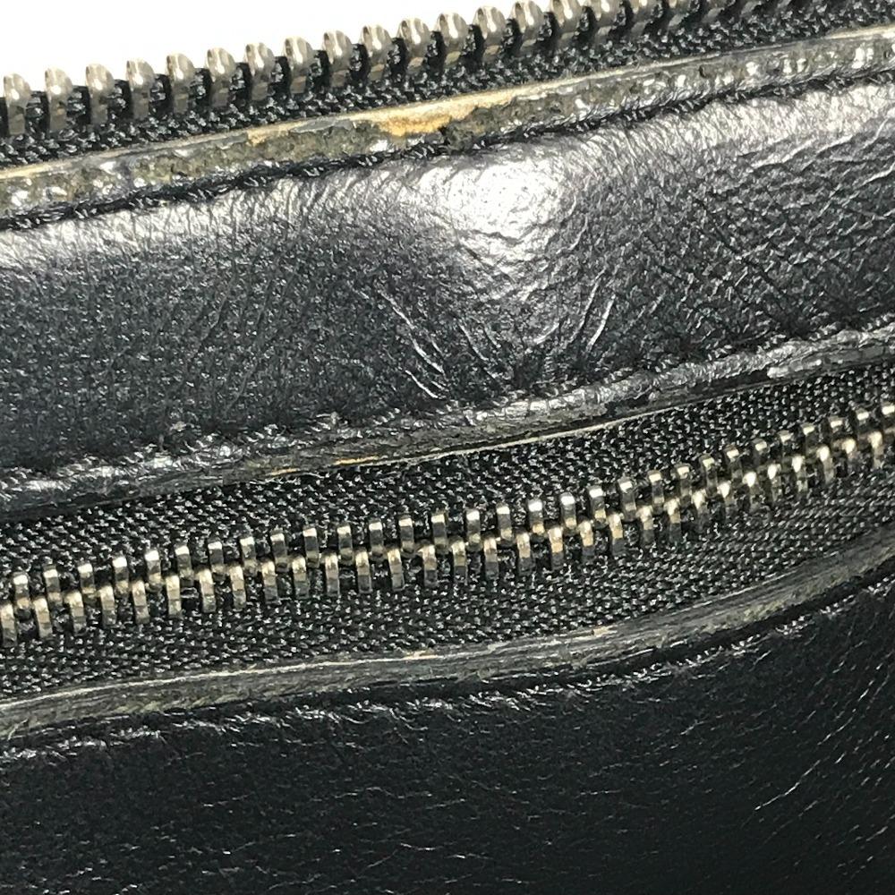 Celine Zweifarbige Kante Handtasche Fransen Quaste Umhängetasche Leder Beige/Marine