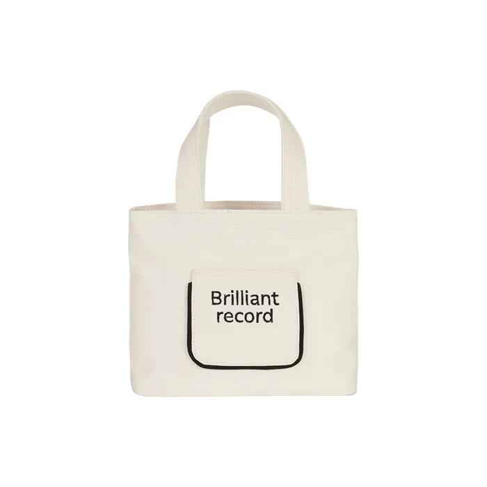 Mini tote pocket canvasbag_Black