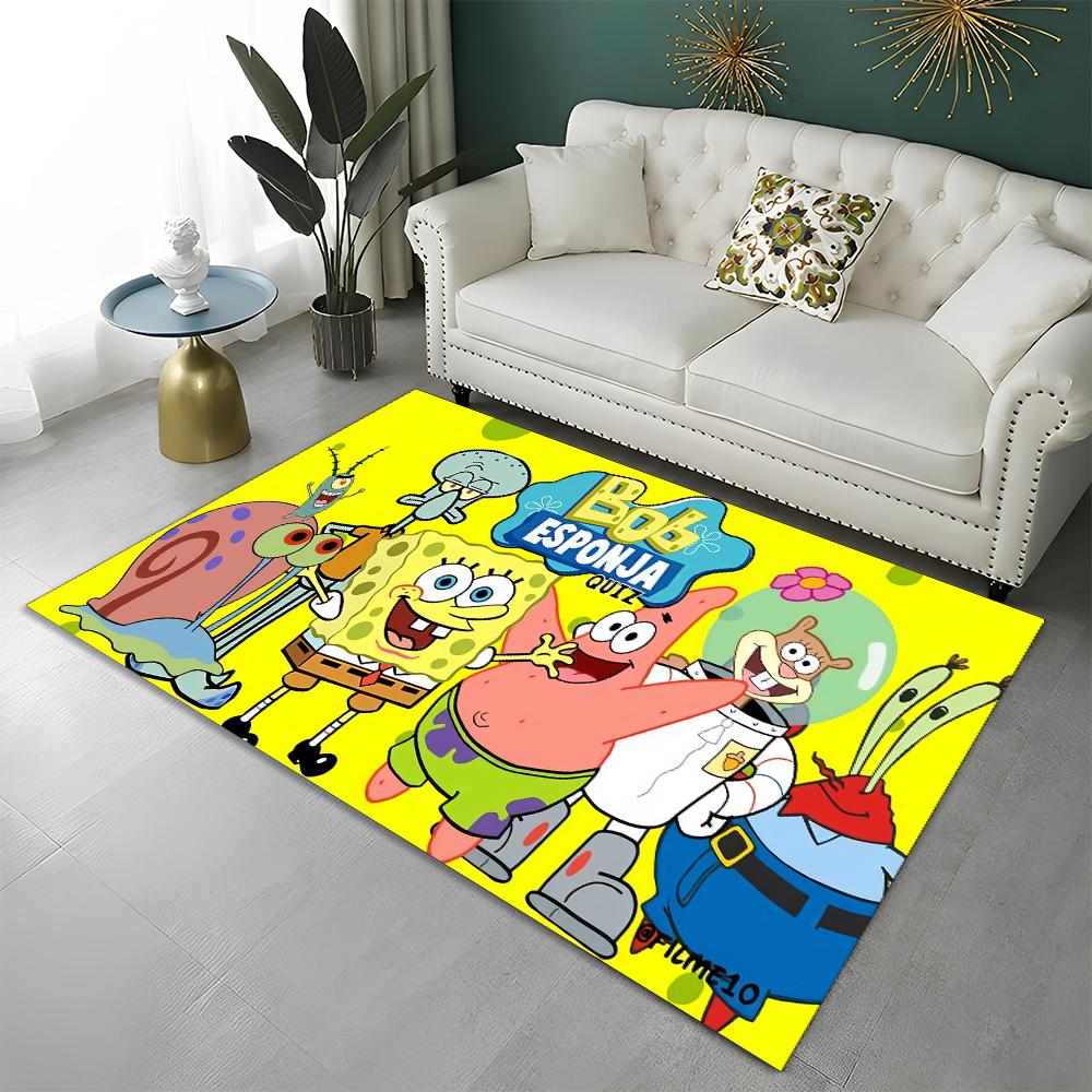 

3D S-SpongeBob Patrick Star Cartoon Carpet Rug for Playroom Bedroom Living Room Sofa Home Decor,kids Area Rug Non-slip Floor Mat 40x60cm