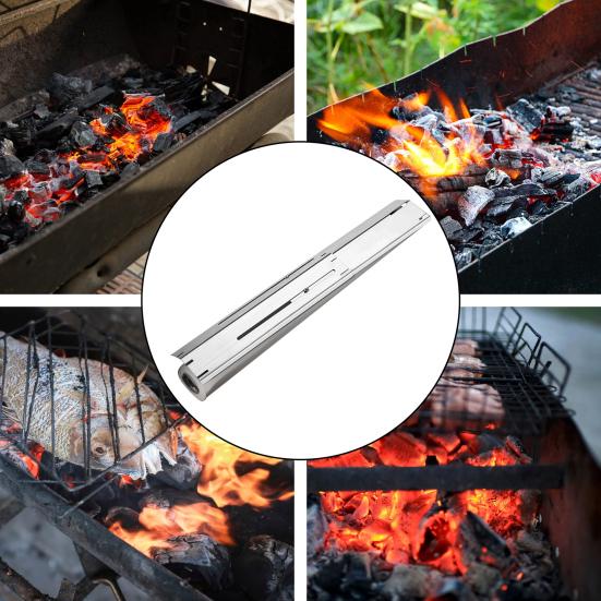 Varmeplater Skjold for Charbroil Grill Justerbare Flammetemmere Brennerdeksler Universelle Reservedeler for De fleste Gassgriller