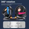 USB Car Fan Double Head Vehicle Fan 24V Adjustable Dashboard Cooling Device With Strong Wind Low Noise Design For Indoor Outdoor