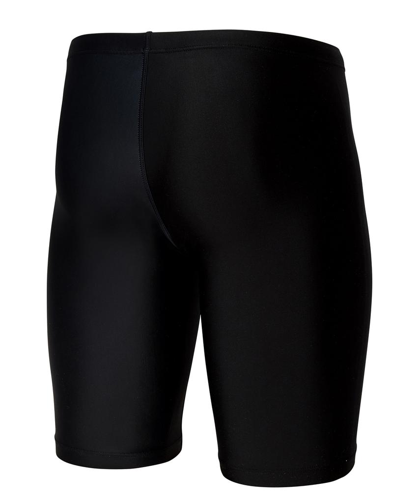 Laelliseupocheu [Osmh656 Blk] Solid Logo Men'S Half-Length Swimsuit Black