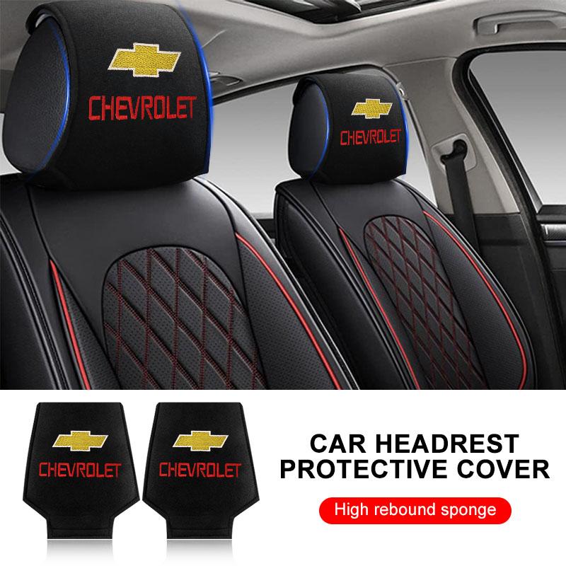 1/2Pc Car Set Car Head Neck Rest Pillow Headrest Pillow Pad for Chevrolet Cruze Malibu Sail Trax AVEO Lova Spark Captiva Equinox