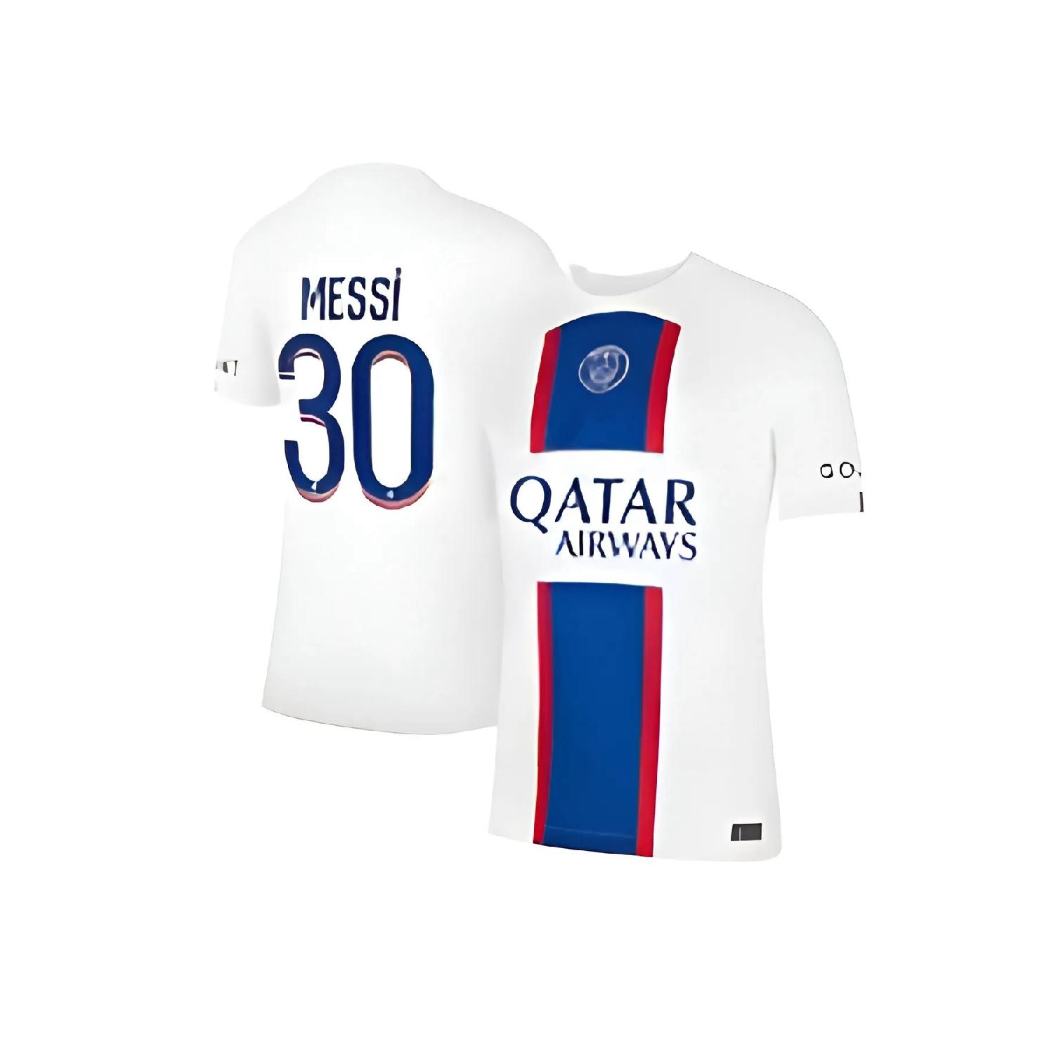

Psg Paris Saint Germain Messi 2022/23 Сезон Белая футбольная футболка для взрослых