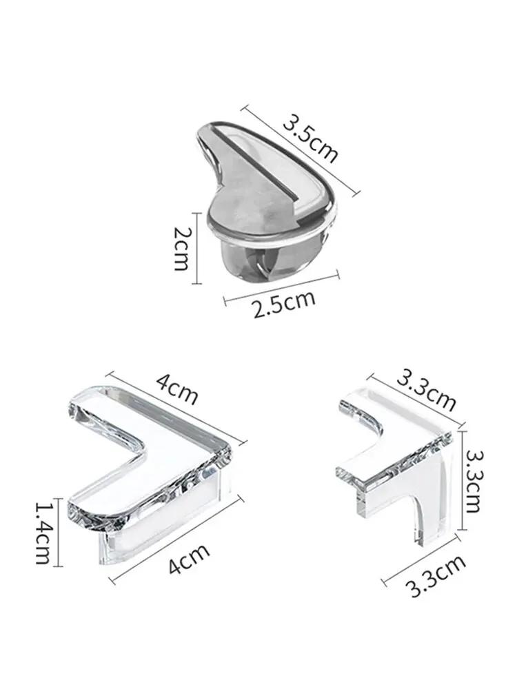 10 STUKS Transparante Anti-botsing Koffietafel Meubelhoekbeschermers Kinderen Zachte Hoekbekleding Woonkamer Decor