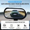 Motorcycle And Car Blind Spots Mirror Wide Angle Lens 360 Degree Rotation For Lane Changing Optimally Rear View Clear