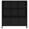 Bookshelf Set of 2 Black Oak Effect 99.5 x 30 x 108 cm