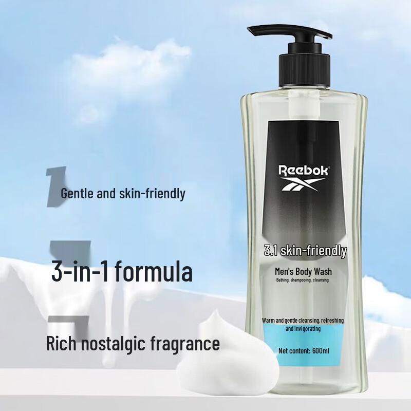 

Reebok Men s 3-in-1 Shower Gel, Shampoo & Facial Cleanser