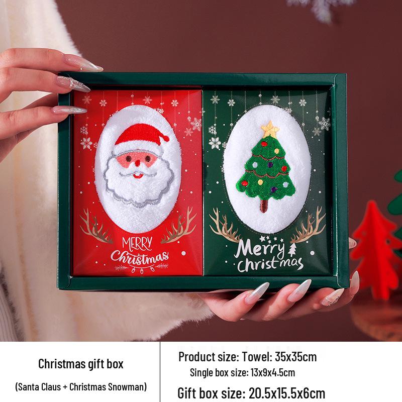 Holiday Gift Set: Santa & Snowman Towels - Practical Christmas Souvenir