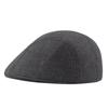 Tweed Newsboy Hat Peaked Cap Herringbone Fully Sealed Forward Hat Men's Autumn and Winter Thermal Beret