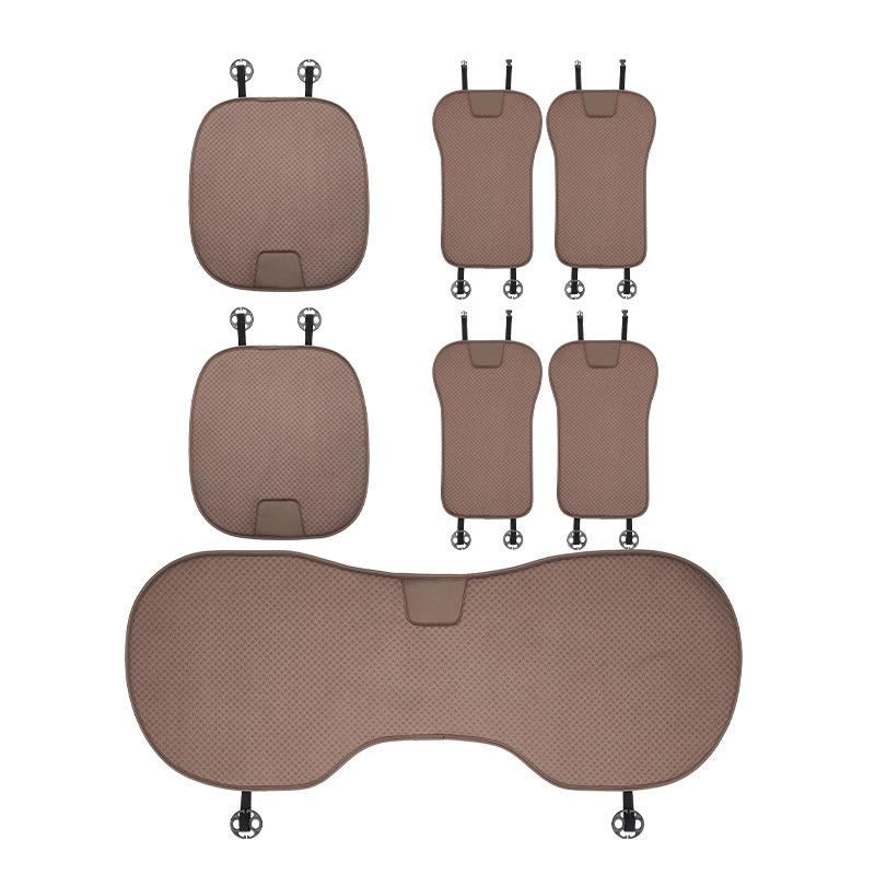 Breathable Non-Slip Ice Silk Car Seat Cushion Summer Cool 3-Piece Set