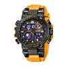 SMAEL 8093 Tactical Digital Large dial Multi functional Alloy Dual Display Waterproof Men's Sports Electronic Watch