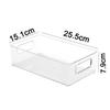 1-3pcs Refrigerator Organizer Bins With Handle Clear Plastic Pantry Food Freezer Tool Storage Box Stackable Fridge Accessories
