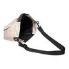 Anta Lifestyle Series Solid Color Simple Zipper Closure Fabric Crossbody Shoulder Bag Unisex bags Black Light-Khaki 192518142