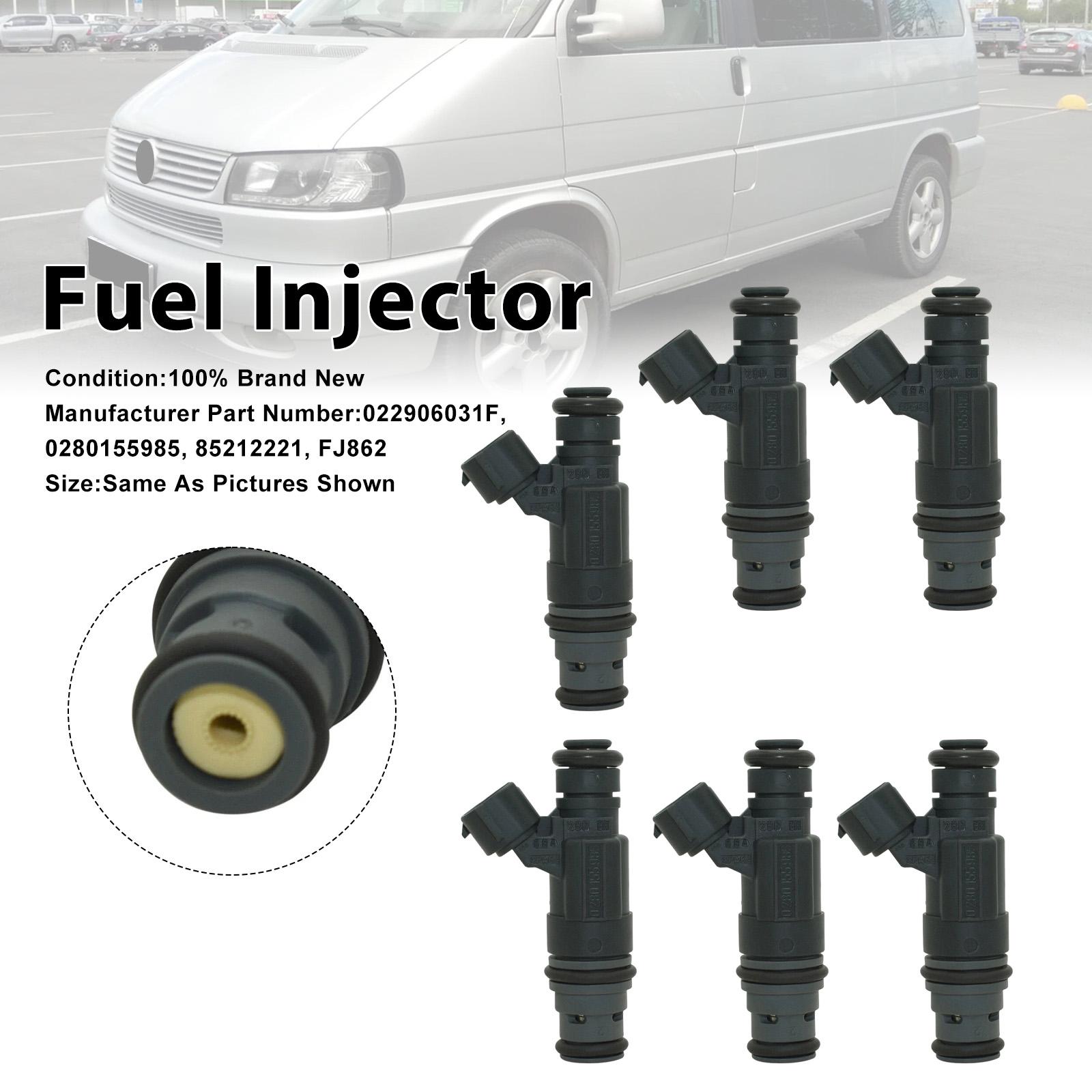 

6Pcs Fuel Injector For Volkswagen Jetta 02-04 EuroVan 01-03 0280155985