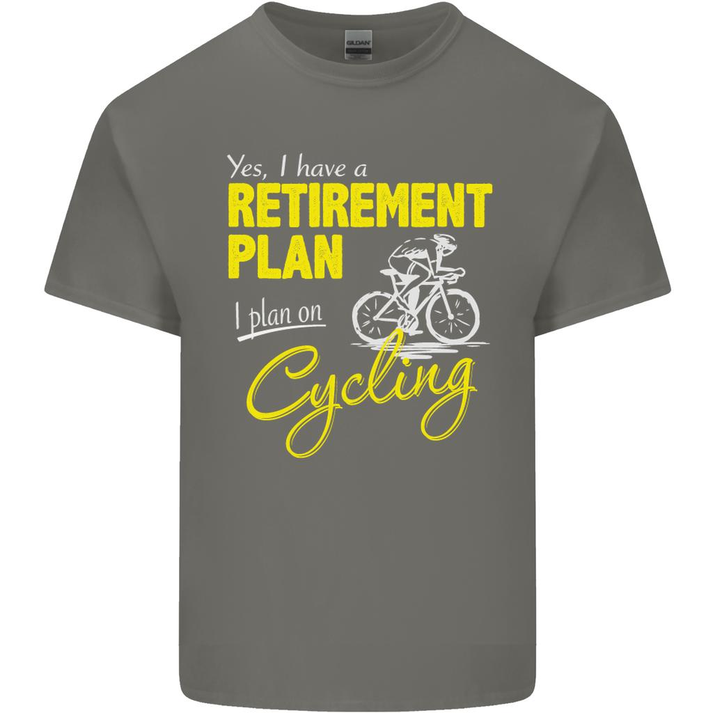 Cycling RetireUnisext Plan Cyclist Funny Unisexs Light Cotton TShirt