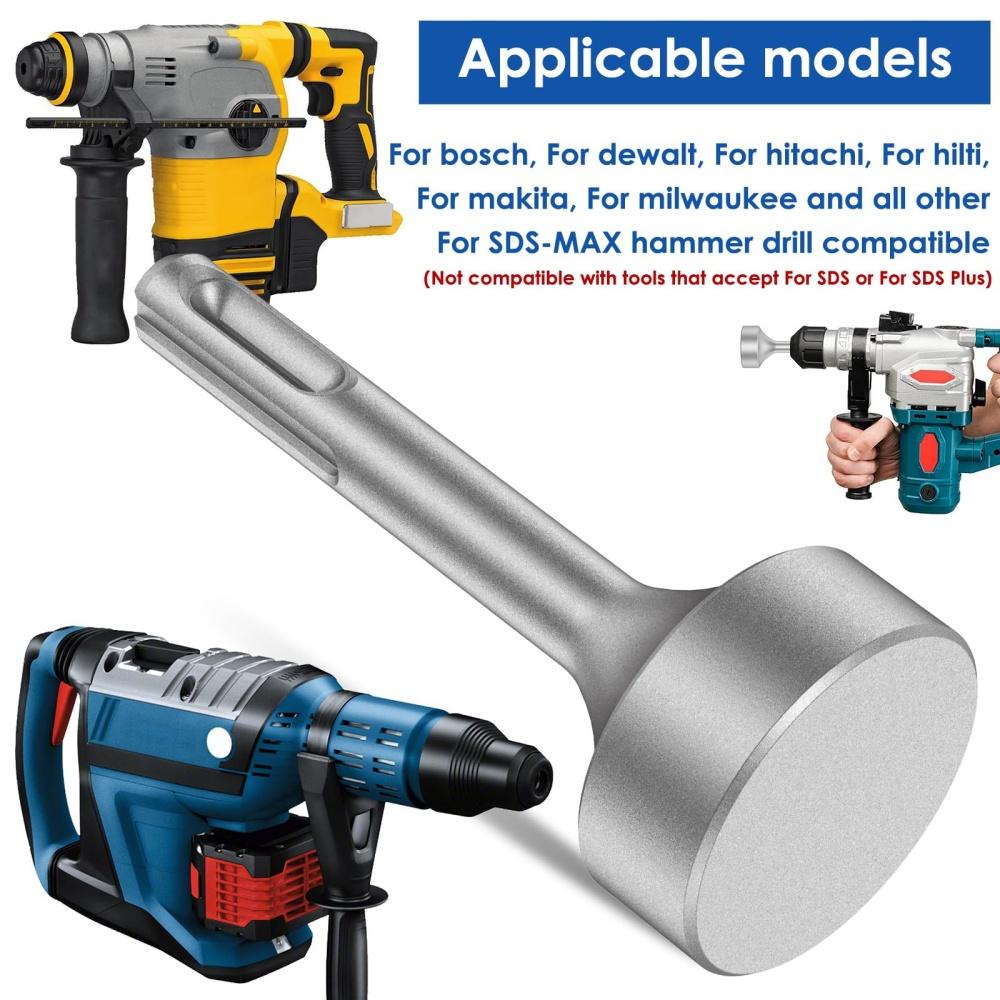 SDS Max Ground Rod Driver 30/45/65mm Heavy Duty Grounding Rod Steel Drill Bit Driver for Electric Hammer Drill Rod Converter