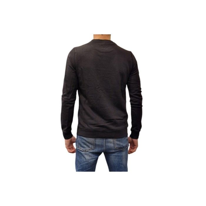 Cerruti 1881 Sweat-shirt col rond logo épaule Tirreno Noir Homme