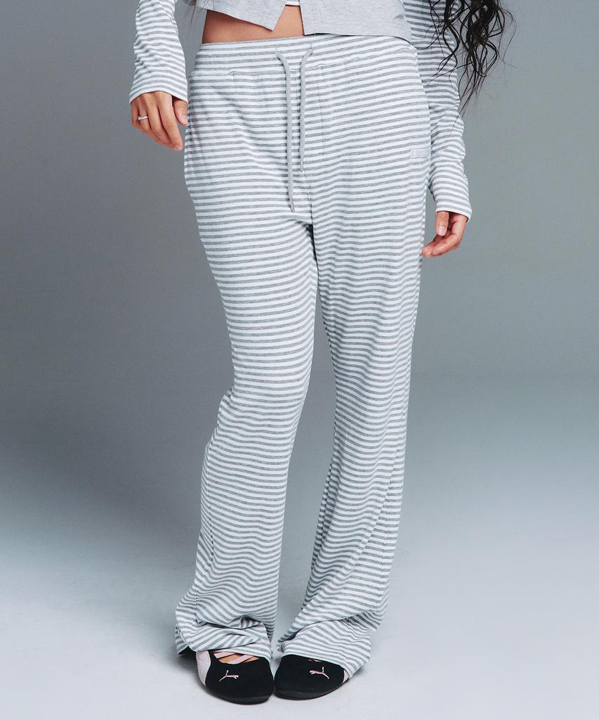 AMES-WORLDWIDE Classic Boot Cut Leggings Pants Gray