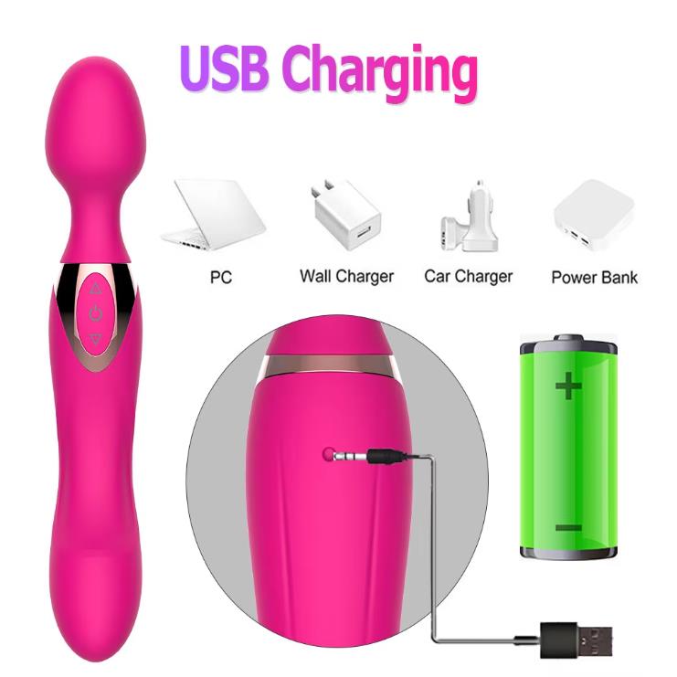 New 10 Speeds Powerful Vibrators for Women,Magic Dual Motors Wand Body Massager Sex Toys for Women G Spot Adult Toys