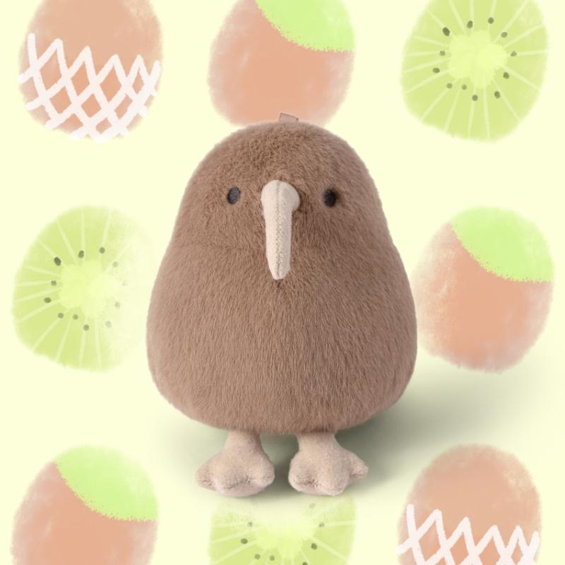 Kawaii Kiwi Plush Toys Double-Sided Flip Bird Doll Soft Reversible Cute Kiwifruit Flip Plush Toys Kids Xmas Birthday Gifts
