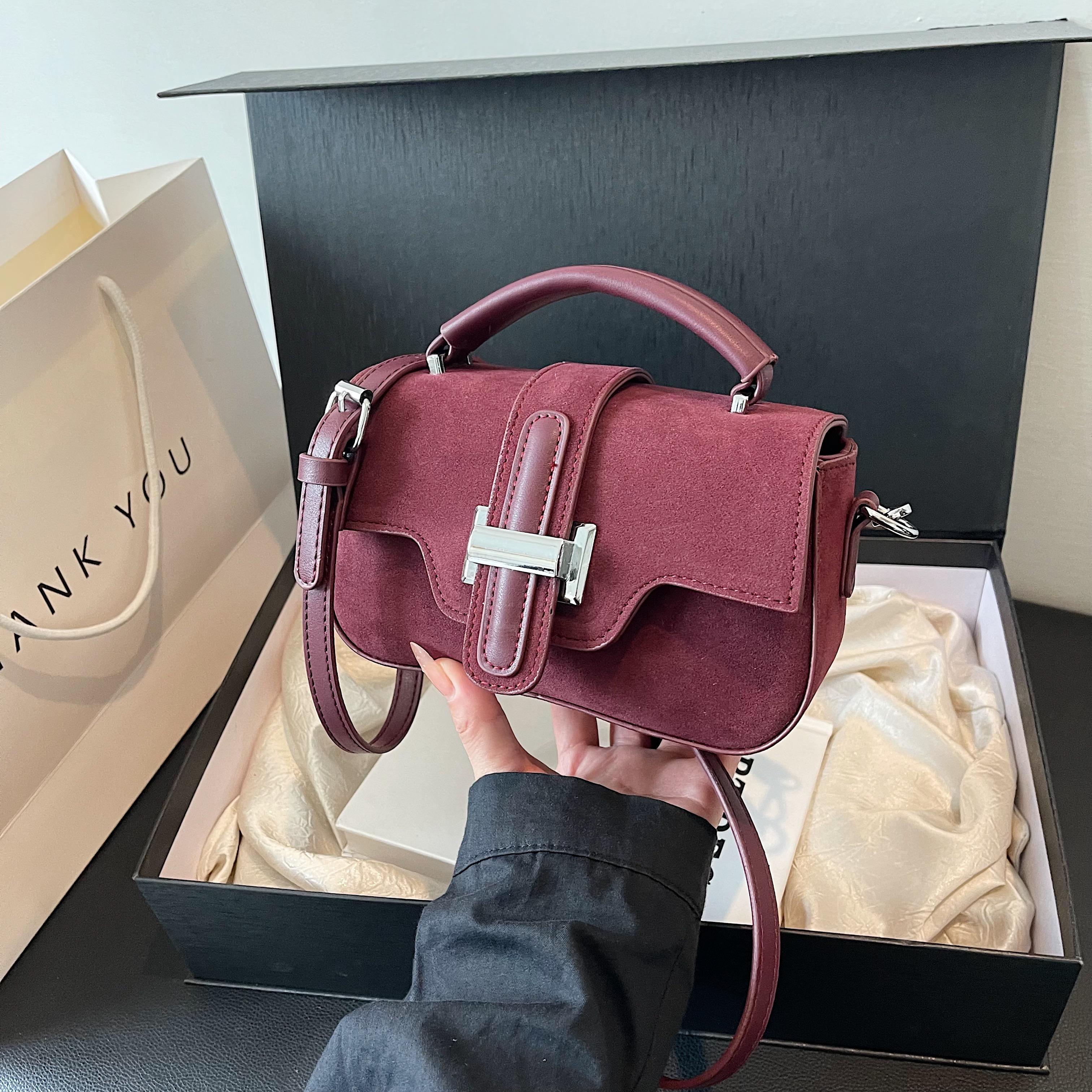 

Корейская версия простой и универсальной небольшой боковой сумки, изящной сумки через плечо, ретро-сумки для поездок на работу