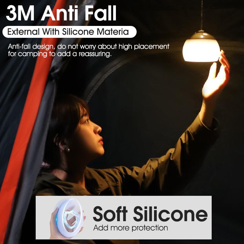 BIKING Camping Tent Hanging Light Portable Camping Lanterns USB Rechargeable Led Light Camp Lamp for Outdoor Emergency