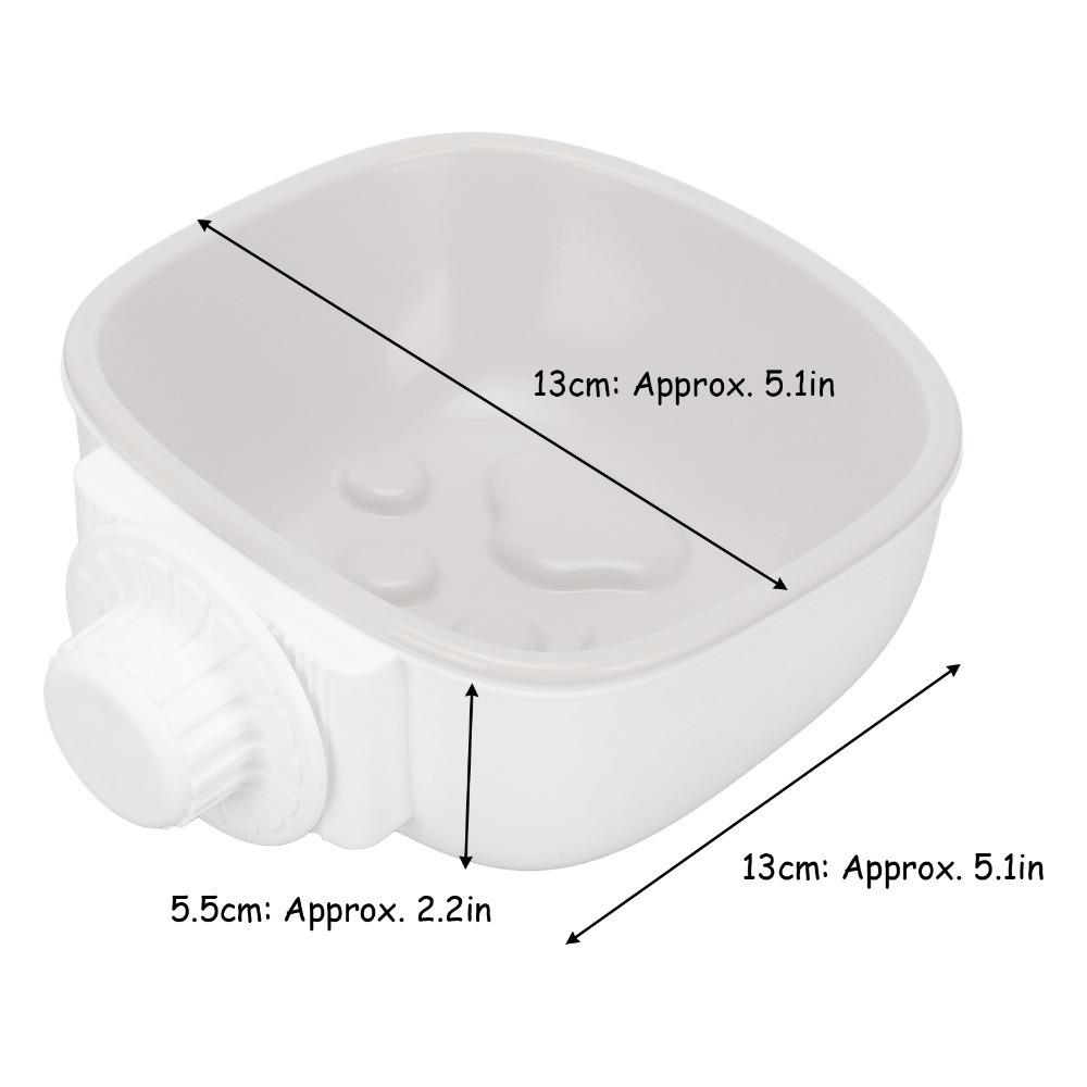 Hanging Slow Feeder Bowl Premium Polymer Crate Feeder Lightweight Pet Water Bowl Indoor Feeding