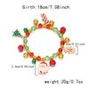 Christmas Bracelet for Women Fashion Elegant Christmas Tree Santa Snowflake Pendant Beaded Bracelets Holiday Party Jewelry Gift for Girls