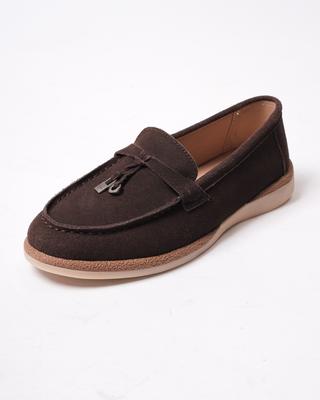 Damen-Loafer Lola Andy 13117 36 Schokolade Wildleder