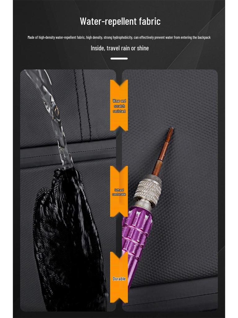 Expandable Fashion Backpack: High-Capacity Cross-Border Unisex Design for Business, Travel, and School