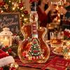Weihnachtsmann Weihnachten Gitarrenförmiger Dekanter Weihnachtsbaum Klare Glasflasche Heimdekoration