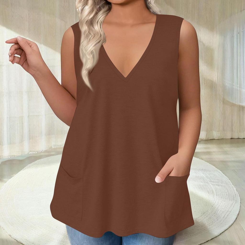 Womens Tank Top Dressy Casual Shirts Summer Loose Fit Camisole Cute Trendy Clothes Sleeveless Blouses