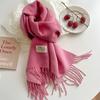 31Colors Fashion Cashmere Scarf for Women Warm Winter Solid Color Double Sided Wraps Neckerchief Poncho Echarpe Pashmina Stoles